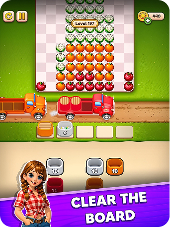 Harvest Jam gameplay — clear the board